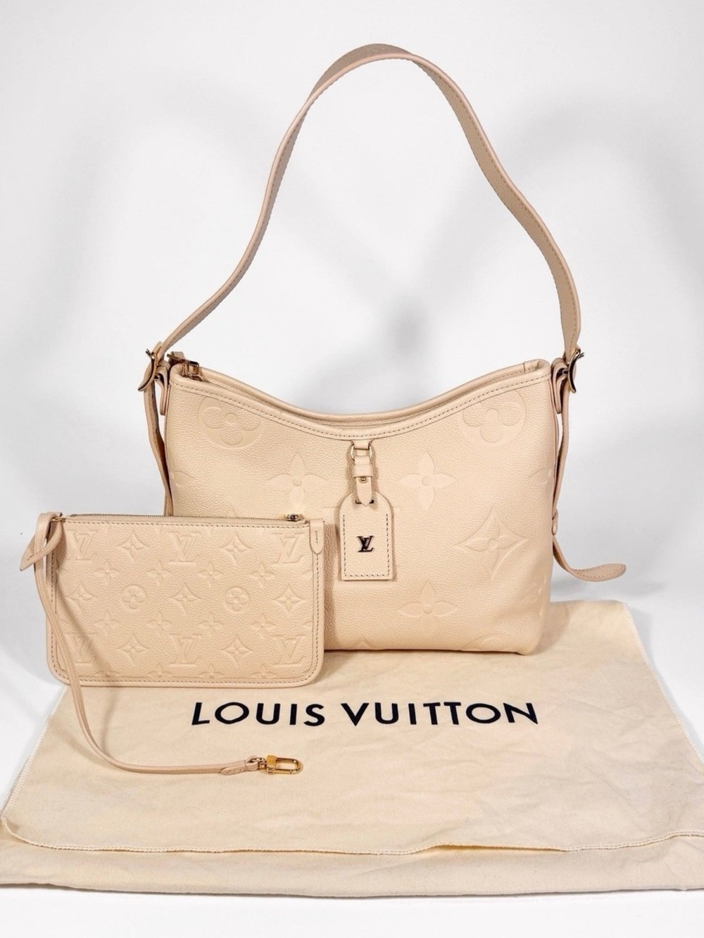 Louis Vuitton Crème Empriente CarryAll PM in like new condition